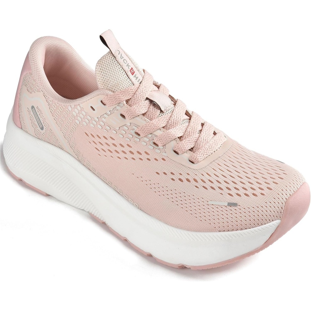 image:imageJACKSHIBO Wide Toe Box Shoes Women Orthopedic Plantar Fasciitis SneakersWide Sneaker Pink