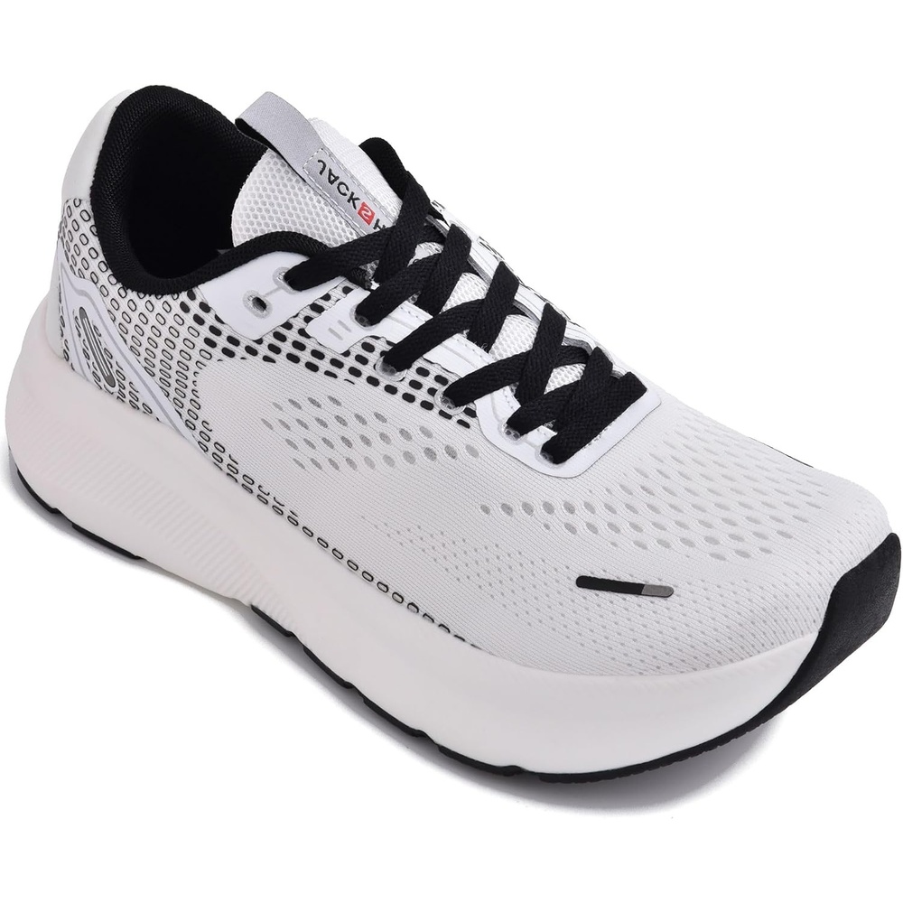image:imageJACKSHIBO Wide Toe Box Shoes Women Orthopedic Plantar Fasciitis SneakersWide Sneaker White