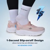 JACKSHIBO Wide Toe Box Shoes Women Orthopedic Plantar Fasciitis Sneakers(Slip on Pink)