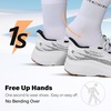 JACKSHIBO Wide Toe Box Shoes Women Orthopedic Plantar Fasciitis Sneakers(Wide Shoes Whitegray)