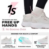 JACKSHIBO Wide Toe Box Shoes Women Orthopedic Plantar Fasciitis Sneakers(Wide Slip Almond)