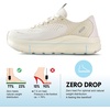 JACKSHIBO Wide Toe Box Shoes Women Orthopedic Plantar Fasciitis Sneakers(Wide Sneaker Beige)
