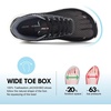 JACKSHIBO Wide Toe Box Shoes Women Orthopedic Plantar Fasciitis Sneakers(Wide Sneaker Blackwhite)
