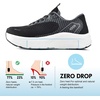 JACKSHIBO Wide Toe Box Shoes Women Orthopedic Plantar Fasciitis Sneakers(Wide Sneaker Blackwhite)