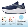 JACKSHIBO Wide Toe Box Shoes Women Orthopedic Plantar Fasciitis Sneakers(Wide Sneaker Blue)