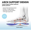 JACKSHIBO Wide Toe Box Shoes Women Orthopedic Plantar Fasciitis Sneakers(Wide Sneaker Blue)