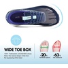 JACKSHIBO Wide Toe Box Shoes Women Orthopedic Plantar Fasciitis Sneakers(Wide Sneaker Blue)