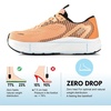 JACKSHIBO Wide Toe Box Shoes Women Orthopedic Plantar Fasciitis Sneakers(Wide Sneaker Orange)