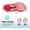 JACKSHIBO Wide Toe Box Shoes Women Orthopedic Plantar Fasciitis Sneakers(Wide Sneaker Rose Red)