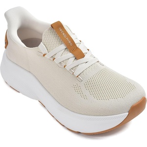 JACKSHIBO Wide Toe Box Shoes Women Orthopedic Plantar Fasciitis Sneakers(Wide Shoes Tan)